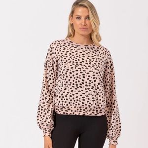 ✨NWT✨ Threads 4 Thought Samira Animal Print Sweatshirt — Eco Friendly 🌎